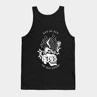 Eagle and Skull Traditional Tattoo Flash Revelation 8:13 Tank Top